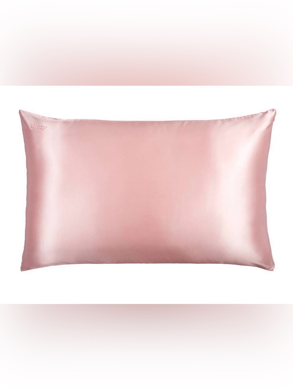 Blissy Standard/Queen 600 Thread Count Silk Pillowcase- Blush Pink